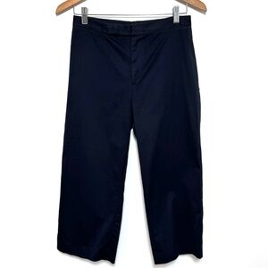 CLUB MONACO Navy Capris Women's Size 6, Cotton-blend Nautical Coastal Work
